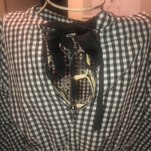 Walter Baker Gingham Plaid long sleeve dress - Picture 5 of 6